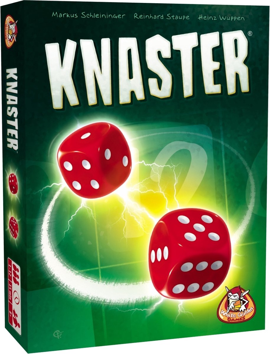 Weiße Kobold-Spiele. Weißes Kobold-Knaster-Würfelspiel