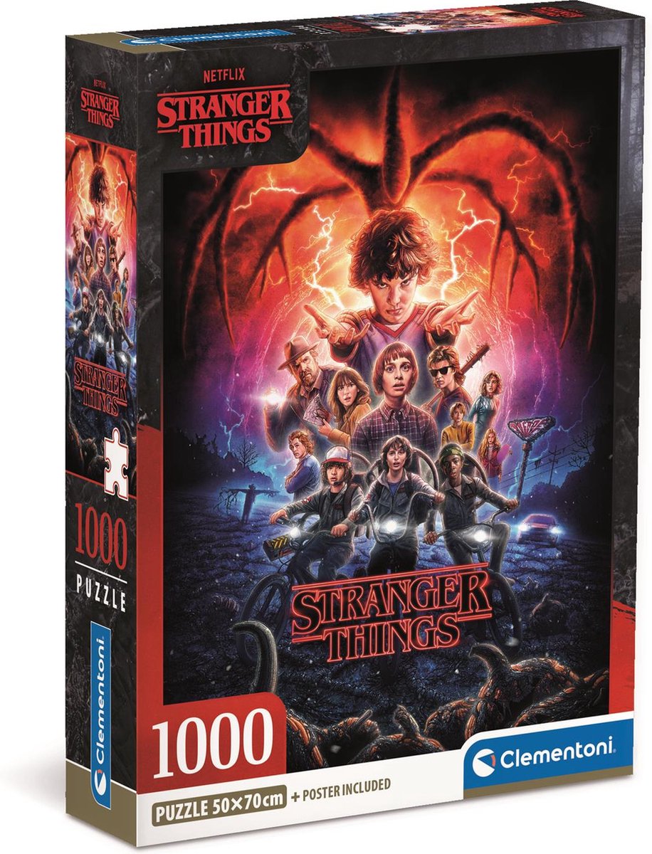 Clementoni - Puzzle - 1000 Teile - Stranger Things - Puzzle für Erwachsene
