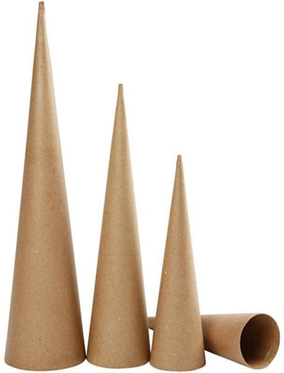Creativ Company hohe Kegel, H: 30-40-50 cm, T 8-9-11,5 cm, 3 Stück 1 Box