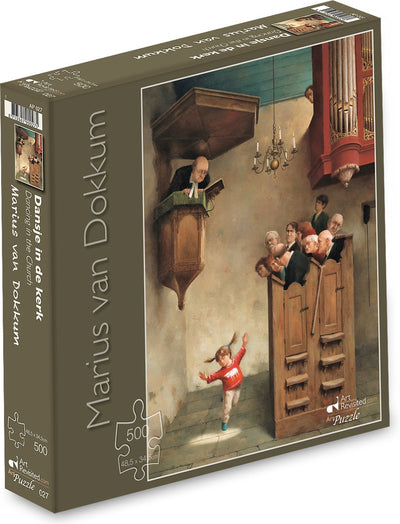 Marius van Dokkum Puzzle - Tanz in der Kirche - 500 Teile