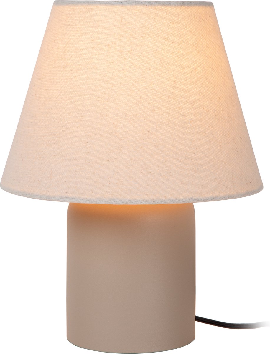 Lucide Macia - Tischlampe - 1xe14 - Beige - Japandi