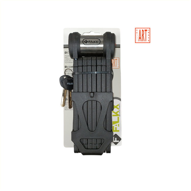 Falkx Falkx Compact Folding Lock 120 cm Black Art **