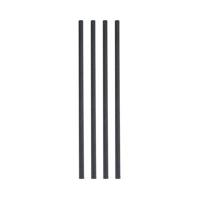 Trinkhalmpapier schwarz (500x 6mm)