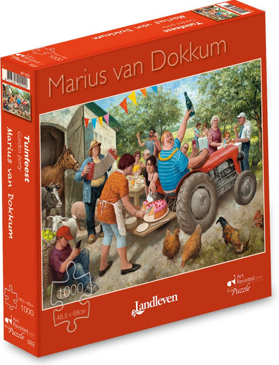 Marius van Dokkum Puzzle - Gartenparty - 1000 Teile