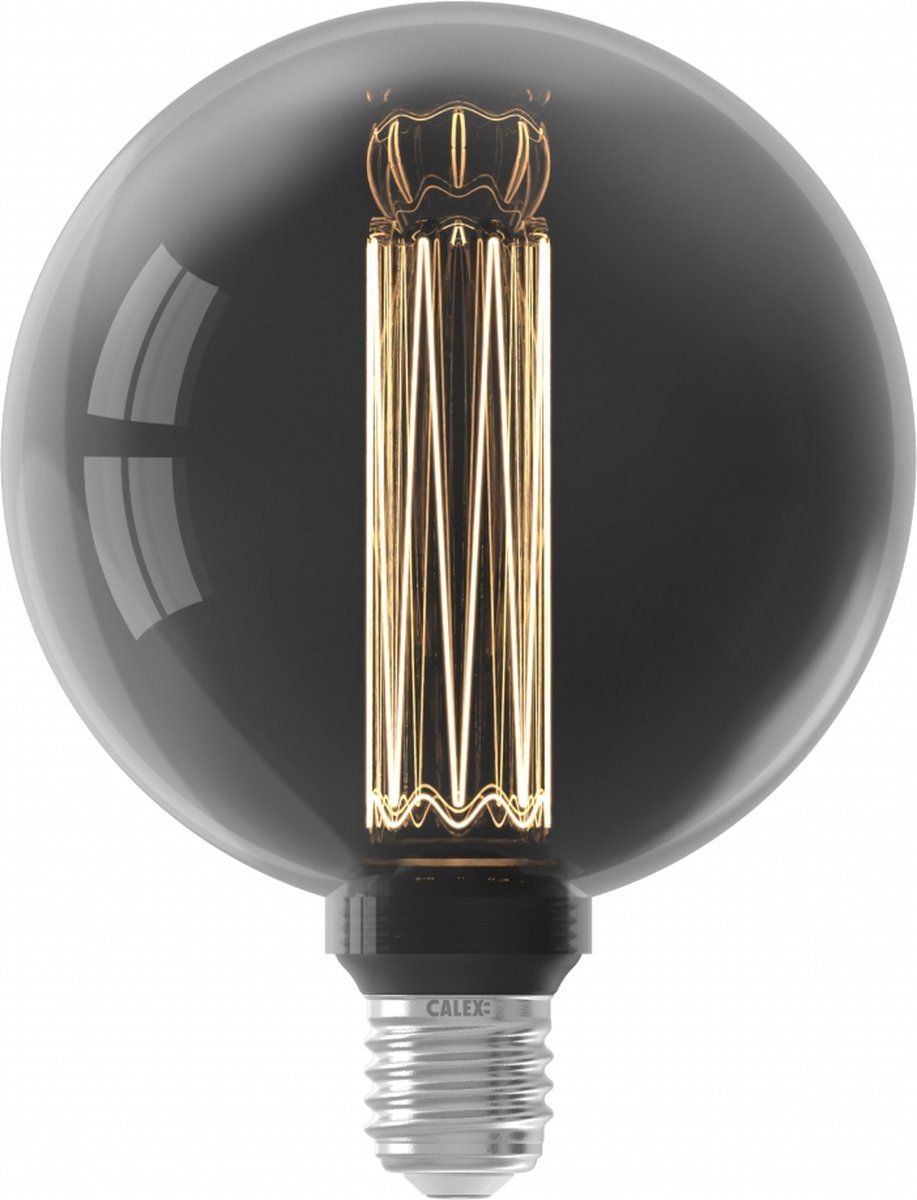 LED-Lampe der Calex Crown-Serie – E27 – G125-Lichtquelle Titan – 3,5 W – dimmbar