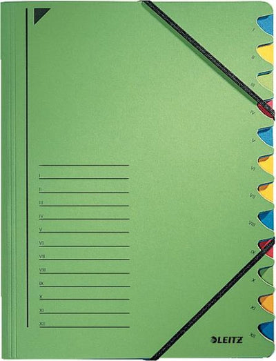 Sortiermappe Leitz Grünkarton A4