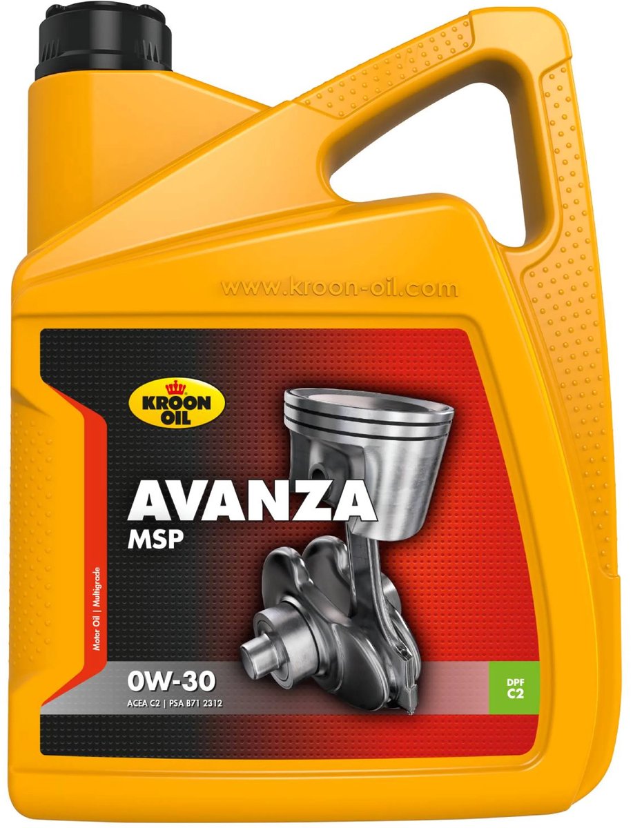 Kroon-Oil Avanza MSP – 0W-30 Motoröl – vollsynthetisch – 5000 ml – keine Farbe