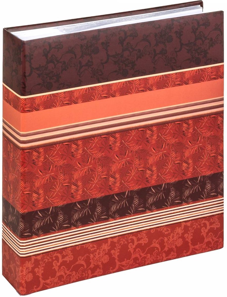 Walther me-359-r pheline – Memo-Einsteckalbum – Größe 28 x 25 cm – weiße Seiten – 200 Fotos 13 x 18 cm – rot