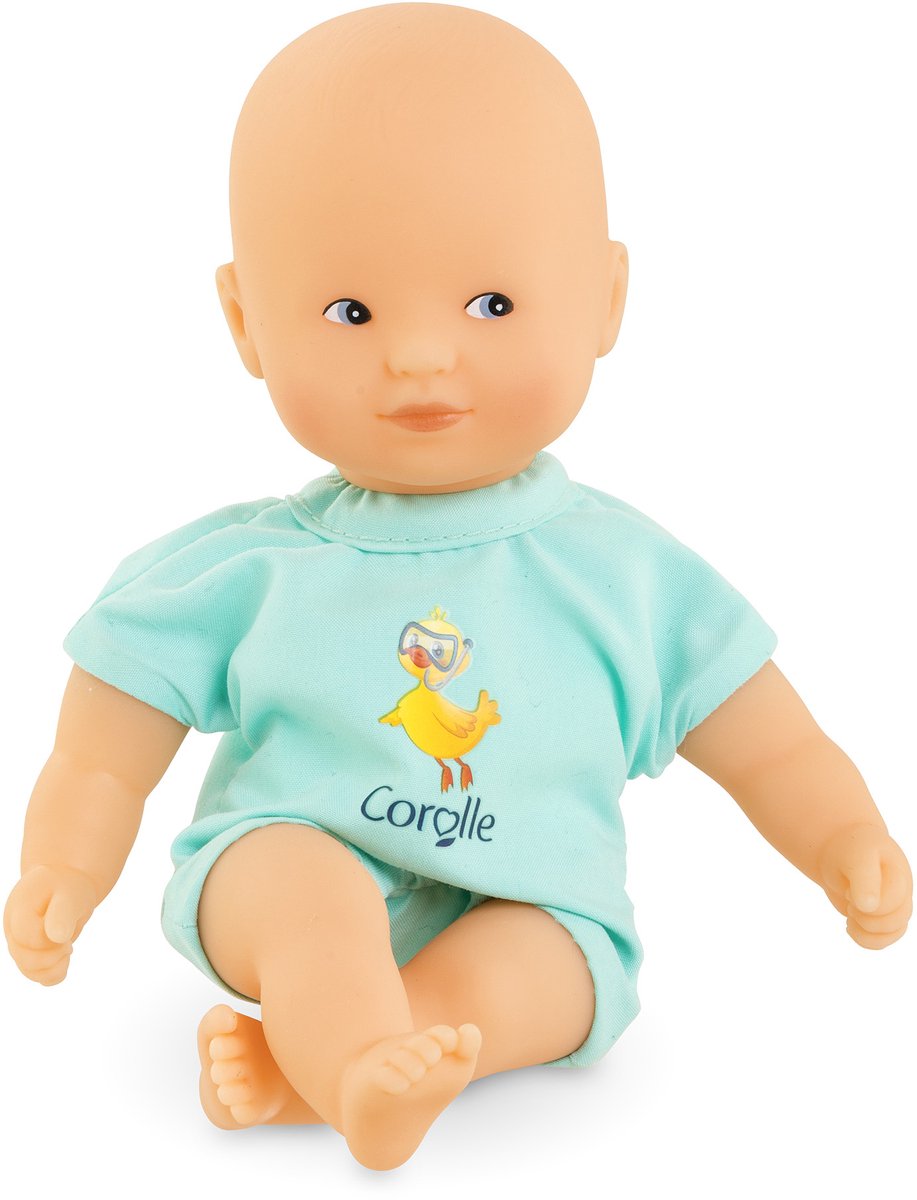 Corolle Mini Bad Babypop - Blau, 20 cm