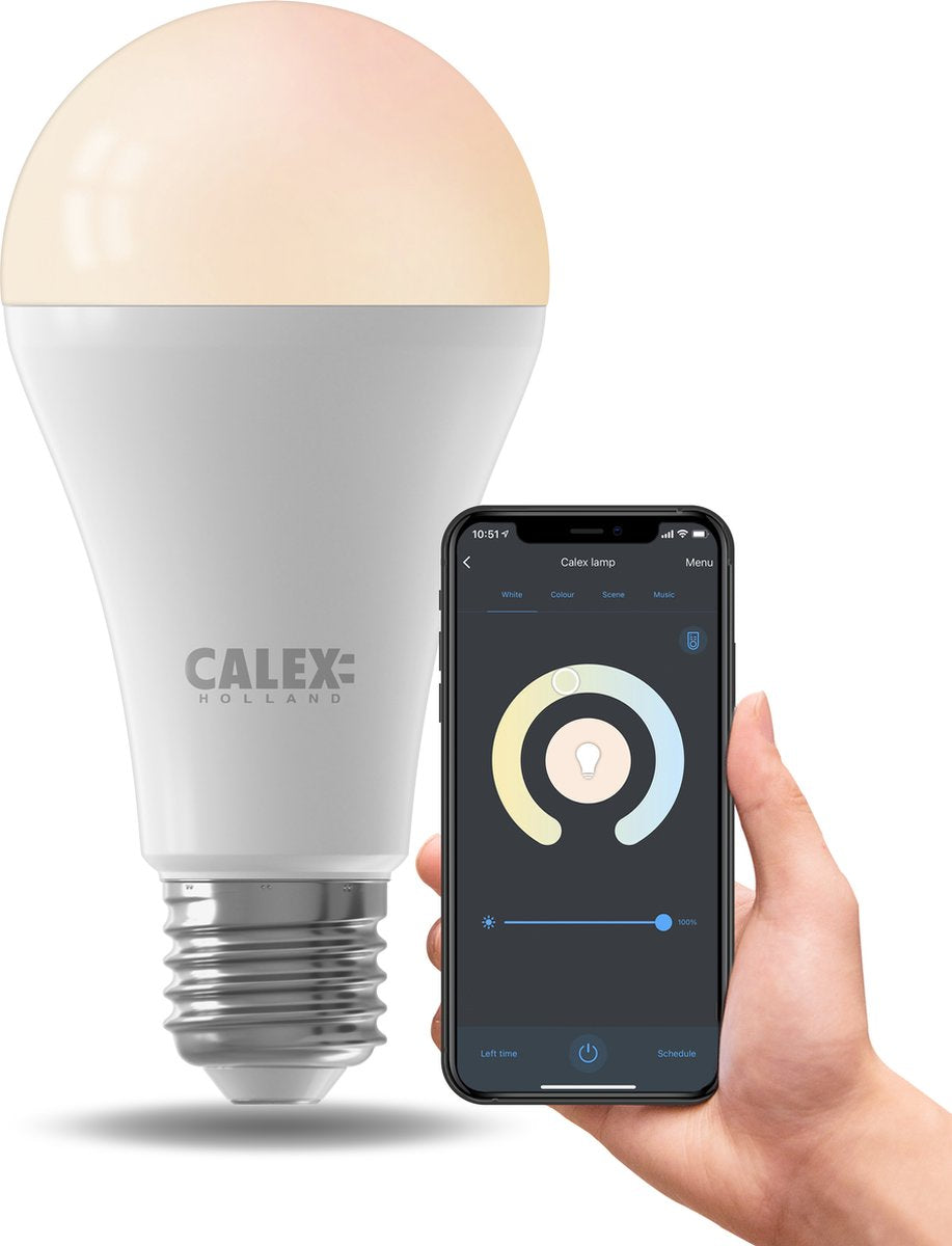 Calex Smart – WLAN-LED-Lampe – E27-Smart-Lichtquelle – dimmbar – weißes Licht, warmweißes Licht – 14 W
