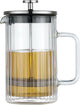 Klausberg Kaffee-Teebereiter - Glas - 0,6l - Kolben-Teepresse | Teekocher| Teekocher| French Press für Kaffee und Tee