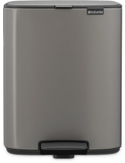 Brabantia Bo Treteimer – 12 Liter – Platin
