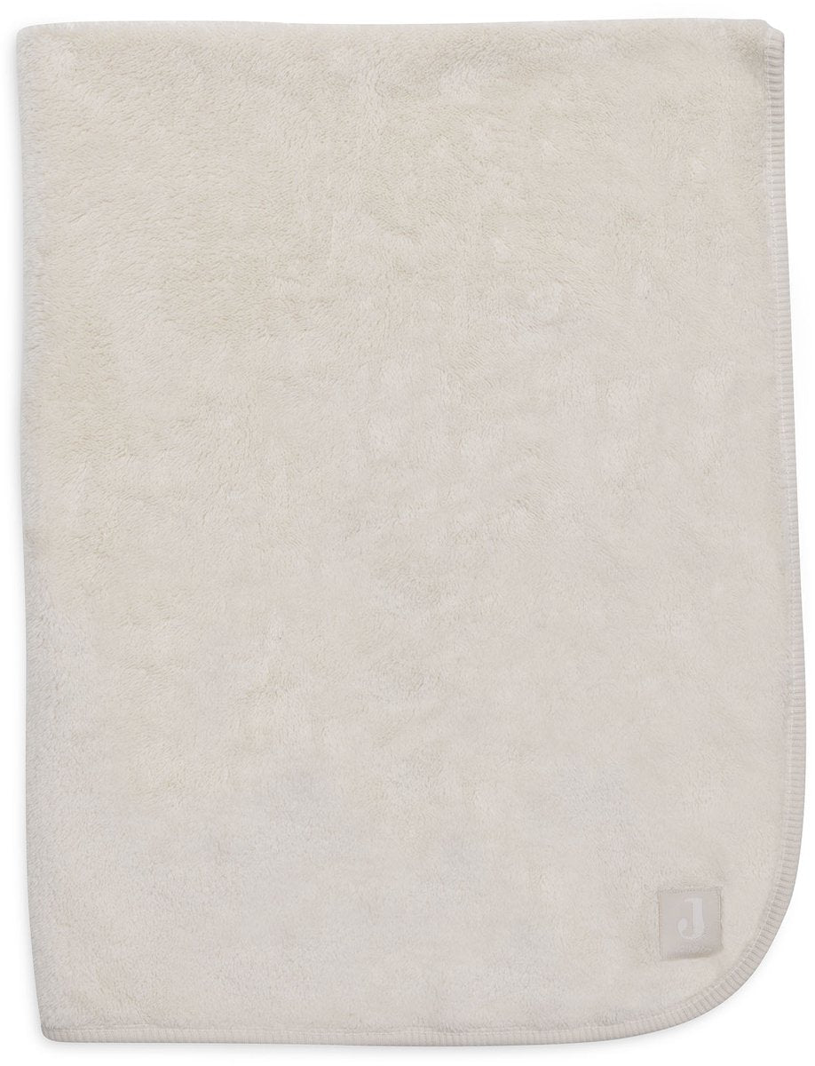 Jollein Babydecke für Kinderbett – 75 x 100 cm – Basic-Jersey-Sherpa – Haferflocken
