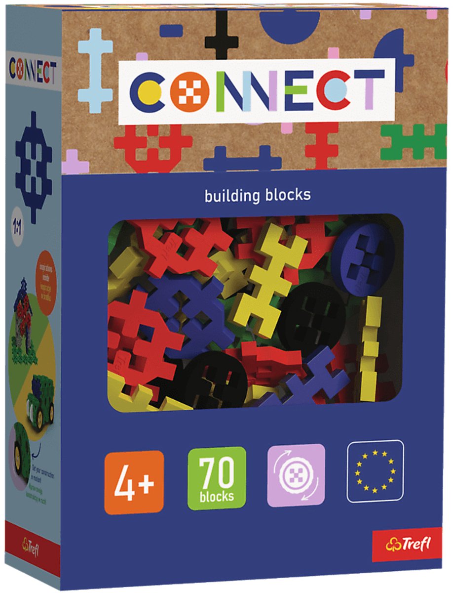 Trefl connect connect – Bausteine 70 – Standard-Multicolor_FSC-Mix 70 %