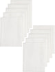 Meyco Baby Uni Hydrofiele Doeken – 10er-Pack – biologisch – weiß – 80 x 80 cm