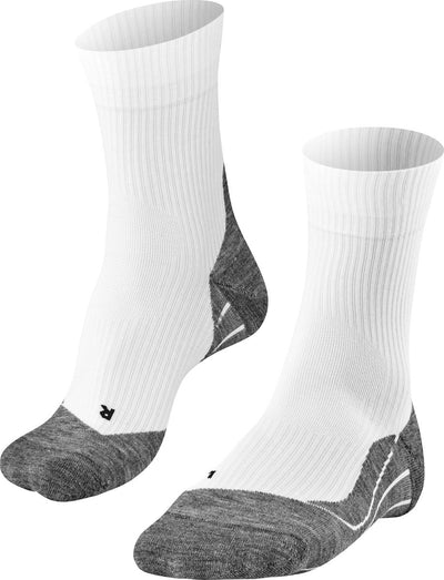 Falke Te4 Anti-Blister Baumwolle Funktionsmaterial Tennissocken Herren Weiß - Größe 44-45