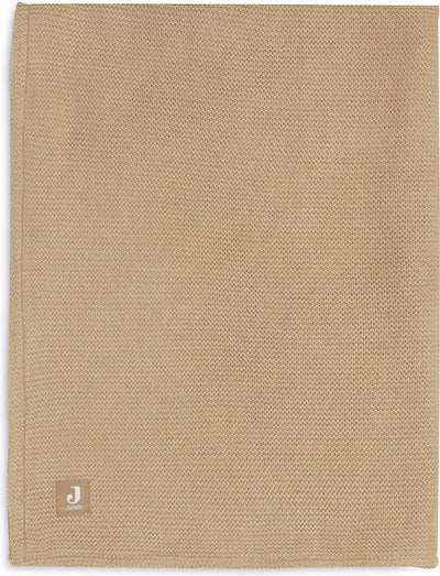 Jollein Babydecke für Kinderbett, 100 x 150 cm, Grundstrick – Keks-Fleece