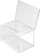 Deflecto Vorschlagsbox mit Prospekthalter | Fuß 20 | 5x13 | 5x16 | 5 cm