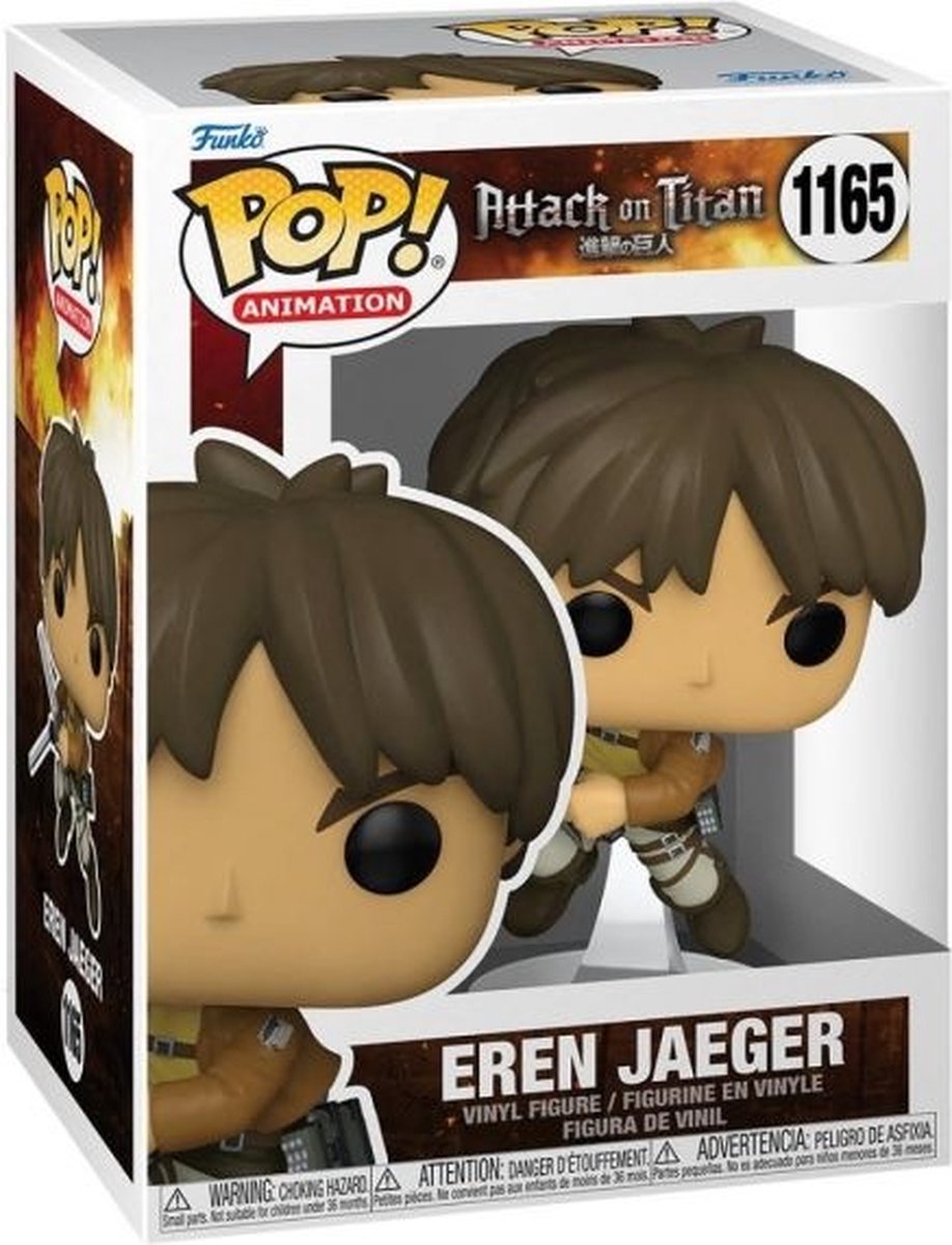 Funko-Pop-Animation: Attack on Titan – Eren Jaeger #1165 – 9,5 cm