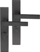 Differenz | Tilburg Türgriff | quadratischer Schild | Toilette 63 mm | Rotguss