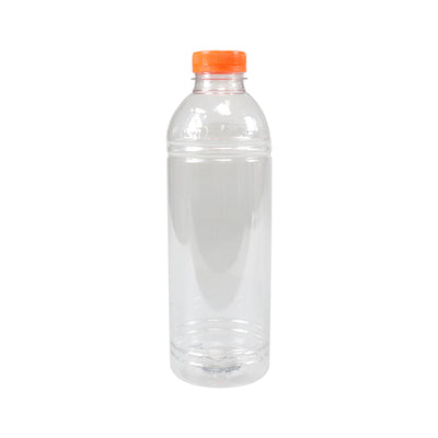 Rpet-Flasche mit orangefarbenem Verschluss (70 x 1000 ml)