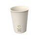 Wiederverwendbarer Kaffeebecher aus Kunststoff, unbedruckt, beige (400 x 180 ml)