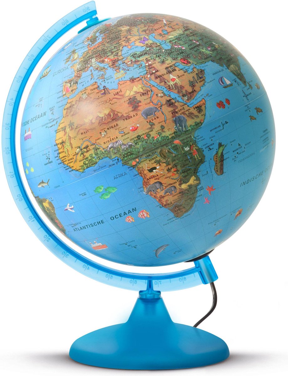 Globus arca: 25 cm mit LED-Beleuchtung (0325bu) Globus