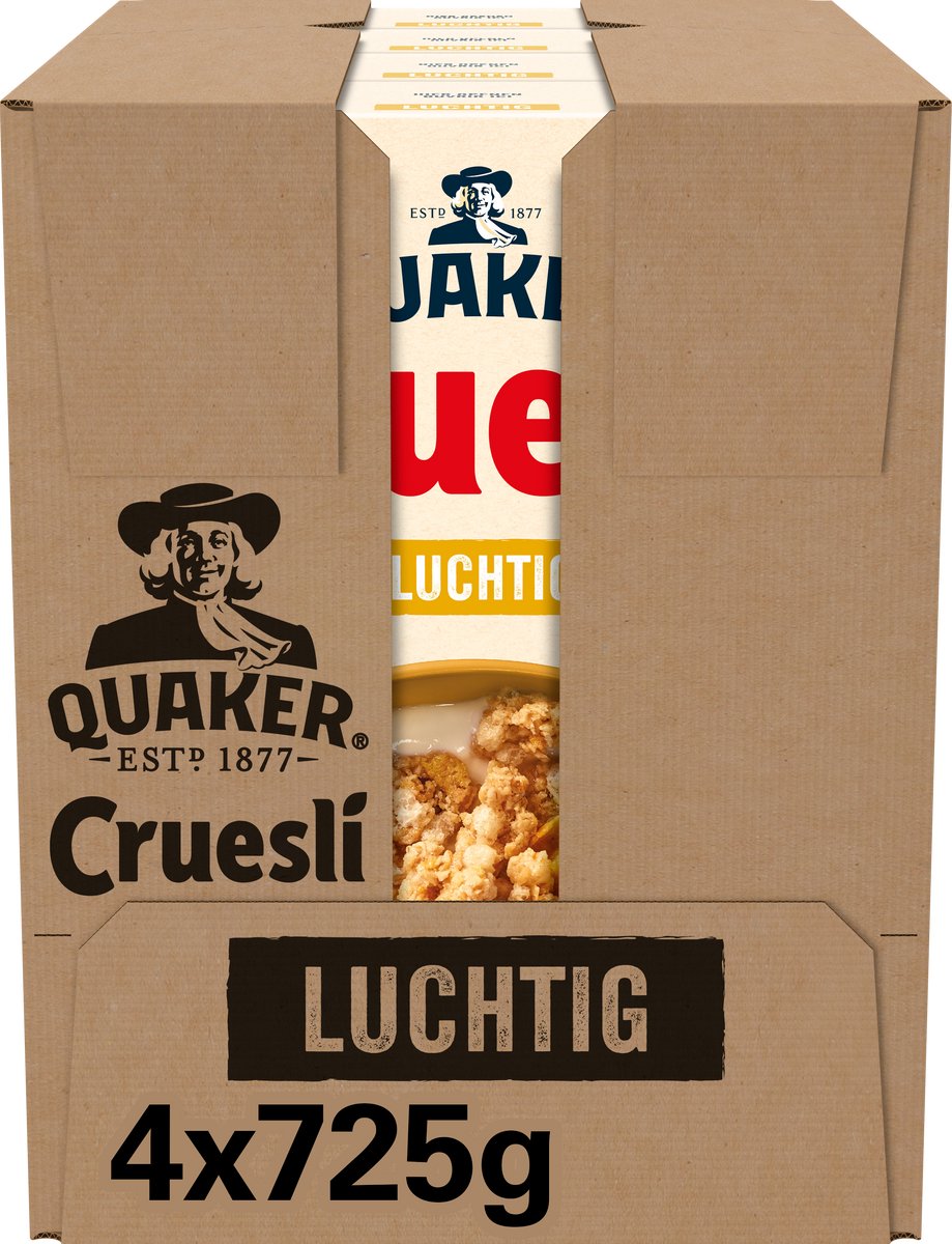 Quaker Granola Light – Frühstücksflocken – 4 x 725 Gramm