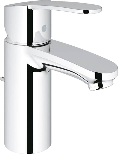 Grohe Eurostyle Cosmopolitan Waschtischarmatur – Standardauslauf – mit ausziehbarem Ablaufgarnitur – Chrom – wassersparend