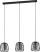 Eglo Floresta Hängelampe – E27 – 89 cm – Rauchglas – Schwarz