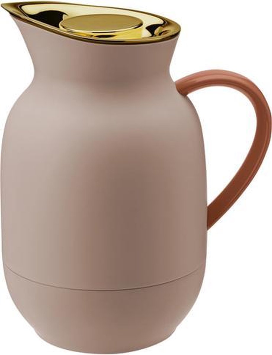 Stelton Thermoskanne für Kaffee Amphora Soft Peach 1 Liter
