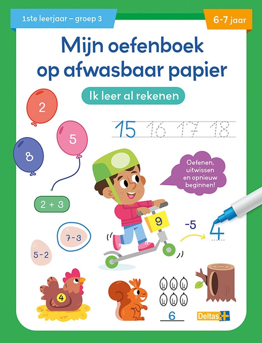 Deltas Übungsbuch Waschpapier Ich lerne bereits zu zählen (6-7 Jahre).