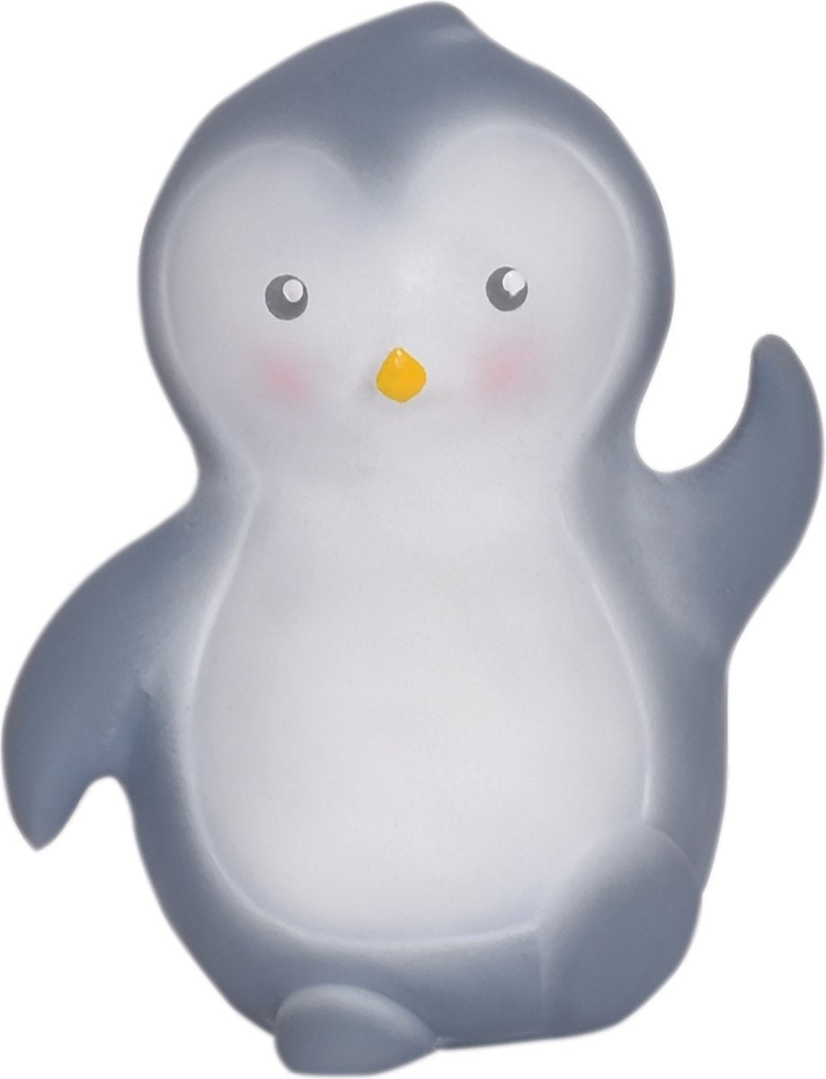 Tikiri: mein erster Polartier-Pinguin 11 cm, aus Naturkautschuk, mit Glocke, mit Hängekarte, 0+
