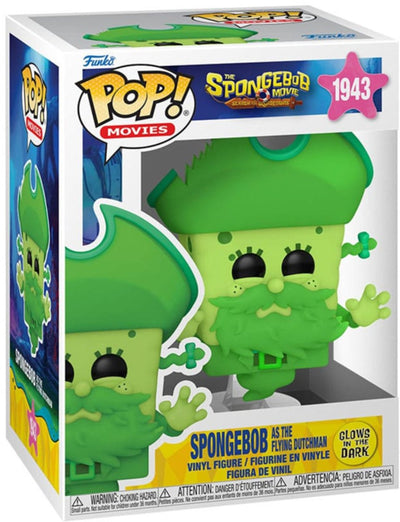 Funko SpongeBob Schwammkopf der SpongeBob-Film – SpongeBob als fliegender Holländer (im Dunkeln leuchtend) Vinylfigur 1943 Unisex Pop! - neutral - Standard