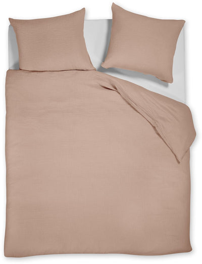 Vtwonen sanfte Umarmung Bettbezug – Einzelbetten – 240 x 220 cm – zartes Rosa