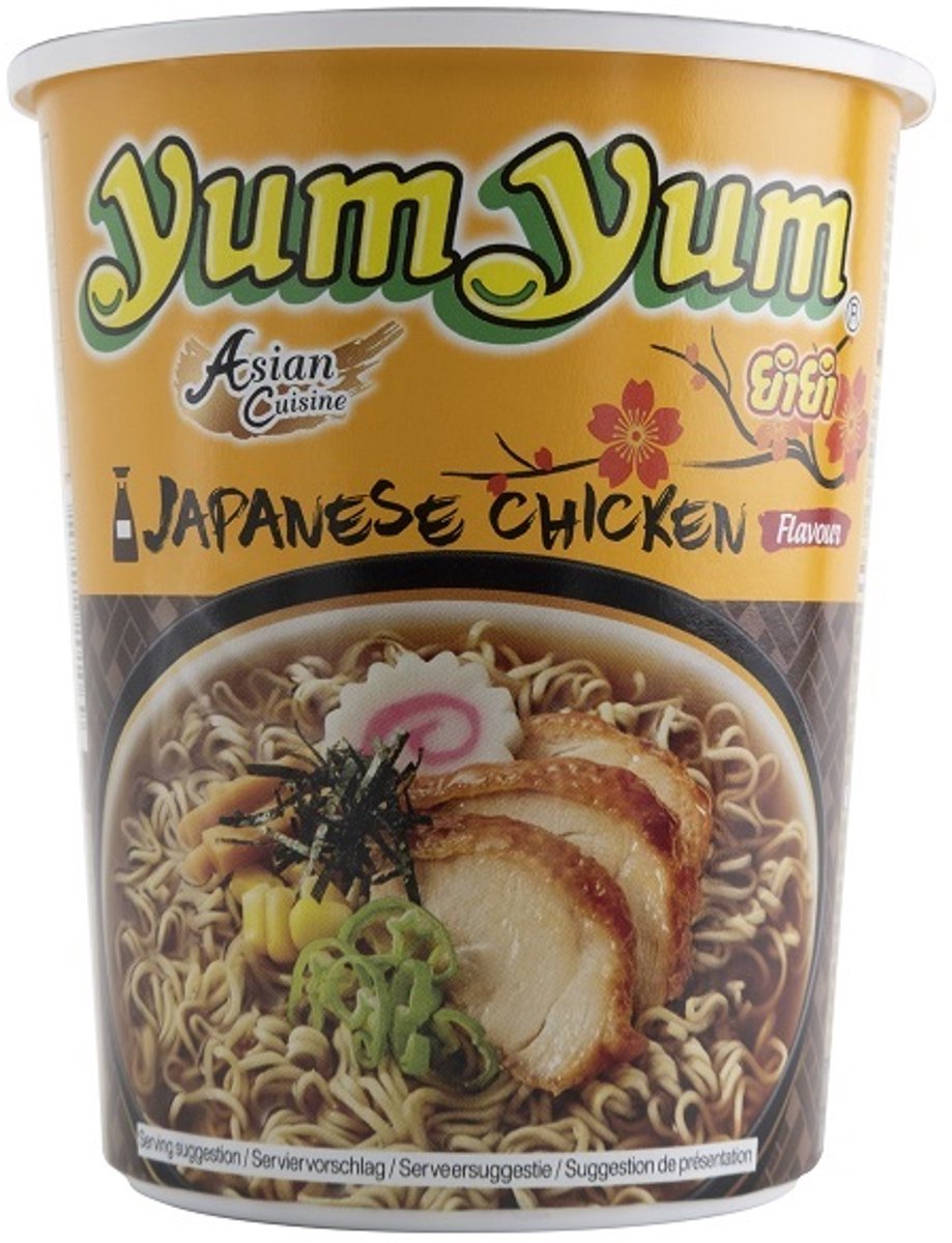 Yum Yum Shoyu Sauce Nudeln Suppentasse – 12 x 70 g – Vorteilspackung