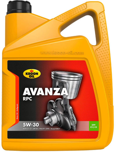 Kroon-Oil – Avanza RPC – synthetisches Motoröl 5 W-30 – 5 Liter – transparent