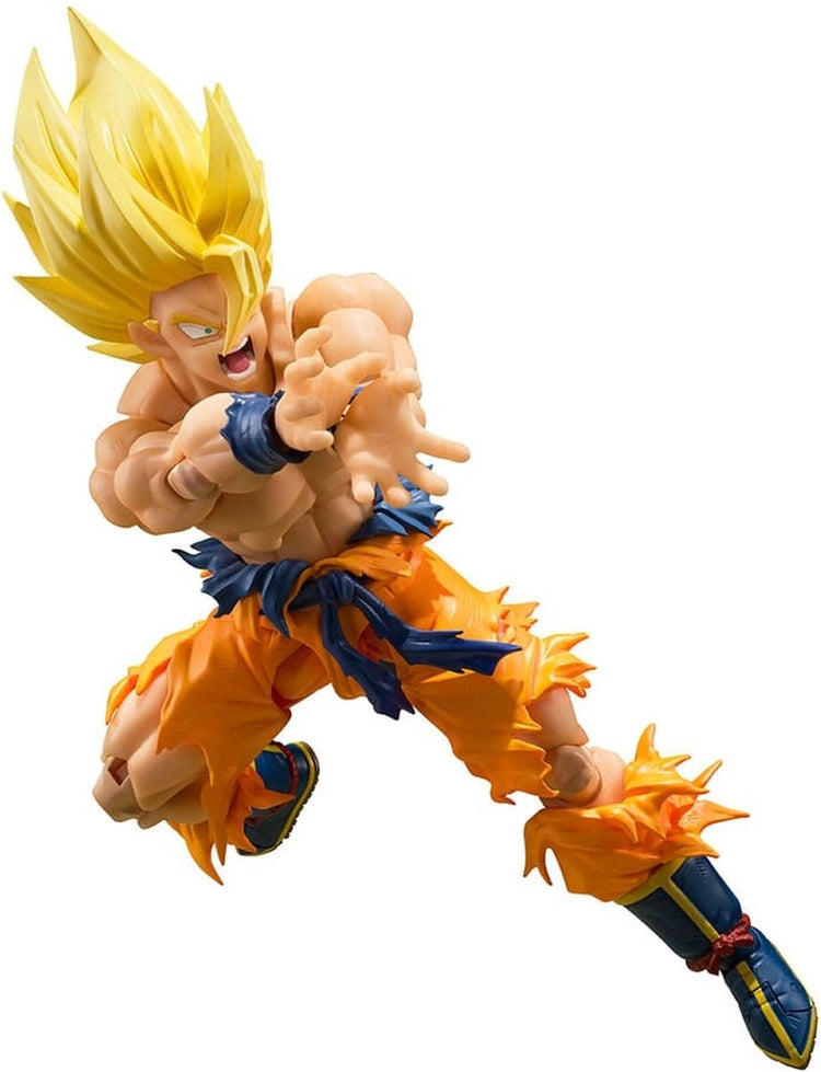 Bandai Tamashii Nations Dragon Ball Z S.H. Figuarts Actionfigur Super Saiyajin Son Goku (legendärer Super Saiyajin) 15 cm