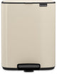 Brabantia Bo Treteimer – 12 Liter – sanftes Beige
