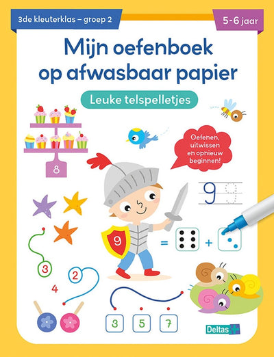 Deltas-Übungsbuch waschbarer Papierspaßspiele (5-6 y.)
