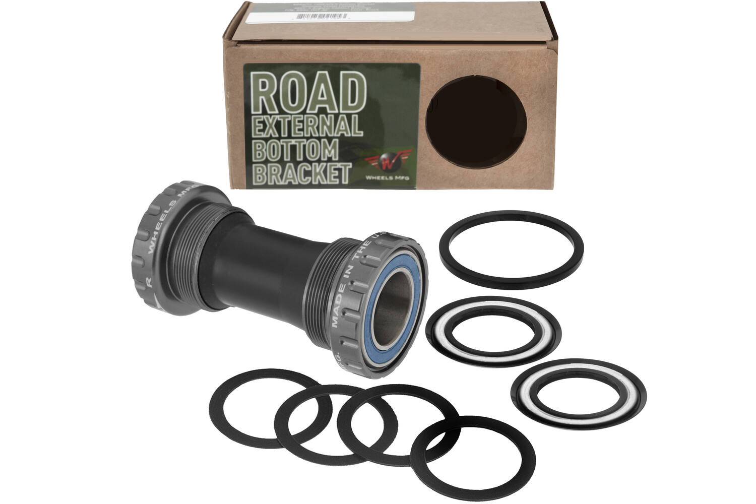 Räder Herstellung von Rädern MFG Bottom Bracket Race Shimano ABEC 3 Grau