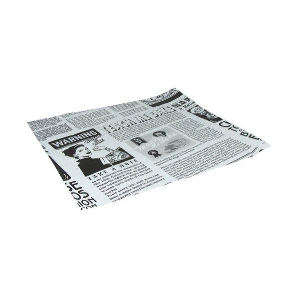 Fettdichtes Papier 33x30 cm zeitungsweiß (2000 Stück)