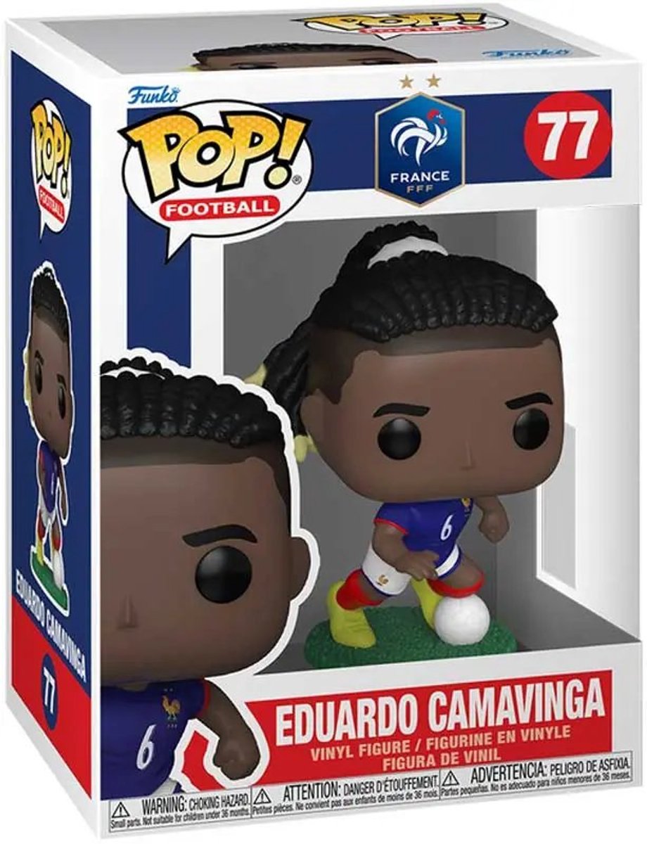 Funko Efl Pop! Fußball-Vinylfigur Frankreich – Eduardo Camavinga 9 cm Pop! Figur