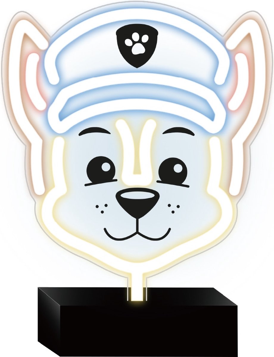 Nickelodeon Neon-LED-Chase – Paw Patrol – Tischlampe – Schreibtischlampe – Chase-Lampe – Lampe