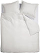 Ambiante Satin-Uni-Bettbezug – Einzelbetten – 240 x 200 220 cm – weiß