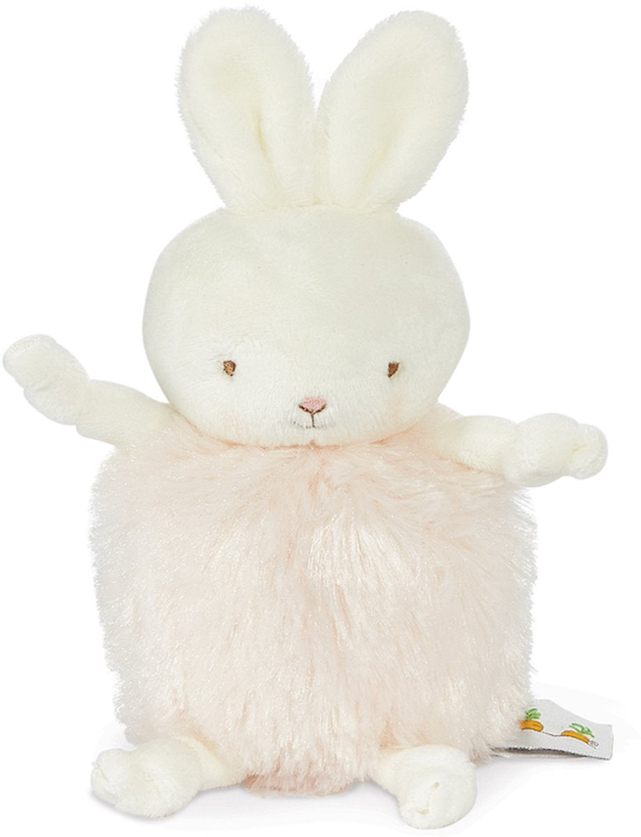 Bunnies by the Bay Roly Poly Blossom Kuscheltier – Stofftier – gestickte Details – Kaninchen – 13 cm – rosa