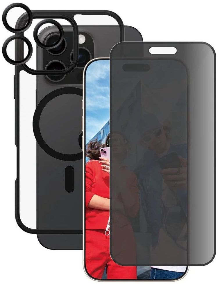 Panzerglass-Flaggschiff – 3-in-1-Datenschutzpaket – iPhone 16 pro max