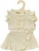 Heless Doll Wrap Rock Ecru mit Rüschen, 35-45 cm