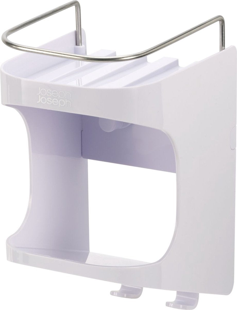 Joseph Joseph weißes Duschregal ohne Bohren, 1 Fach – jj004793 – zum Aufhängen ohne Bohren