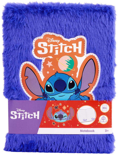 Canenco Stitch Plüsch-Notizbuch dunkelblau